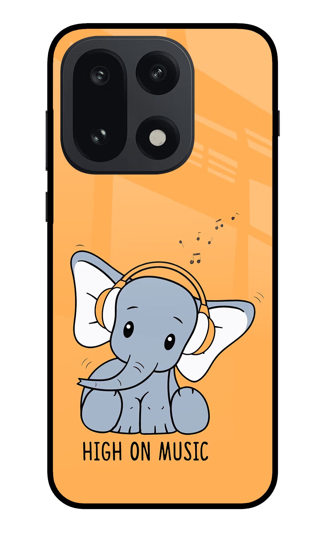 High On Music OnePlus 15 Glass Case Back Cover by Casekaro