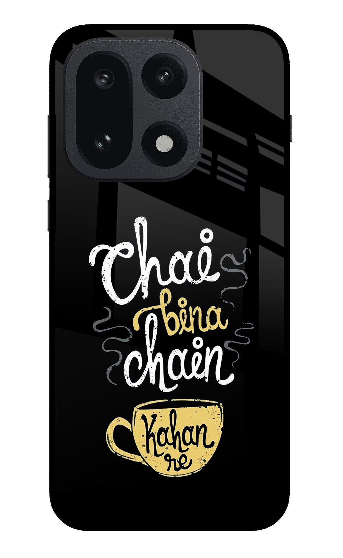 Chai Bina Chain Kaha Re OnePlus 15 Glass Case