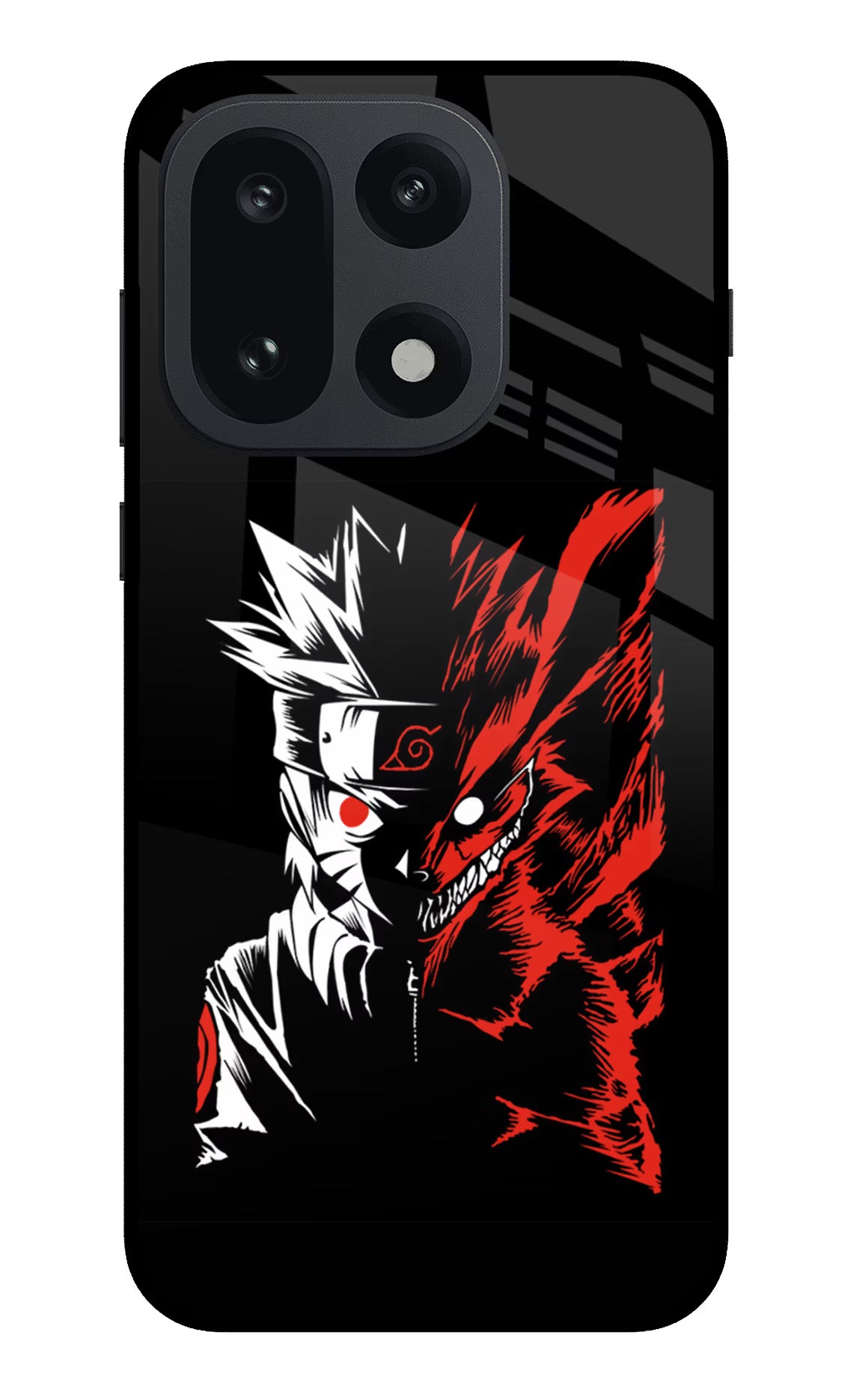 Naruto Two Face OnePlus 15 Glass Case Back Cover by Casekaro