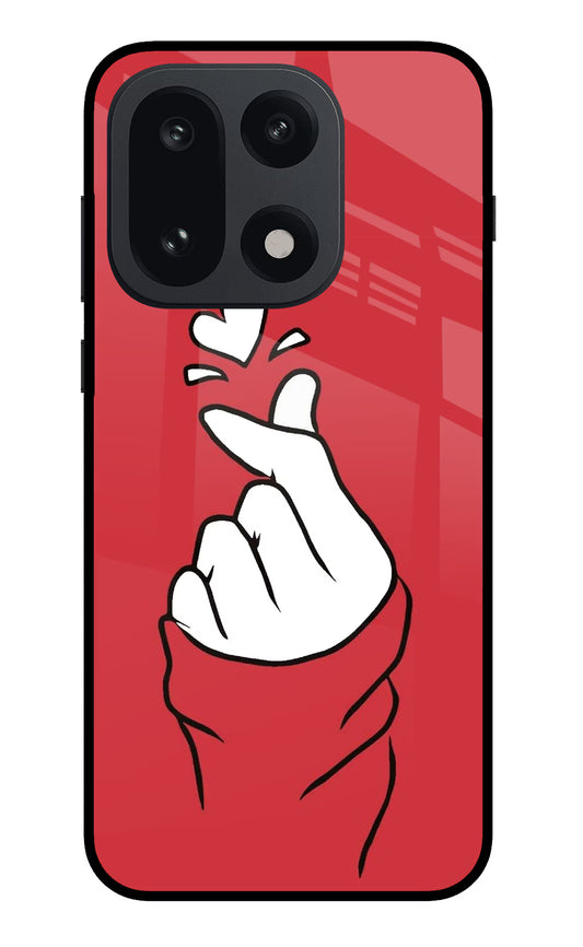 Korean Love Sign OnePlus 15 Glass Case
