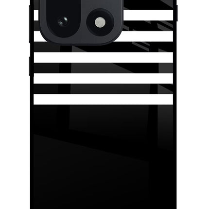 Black and White Print OnePlus 15 Glass Case