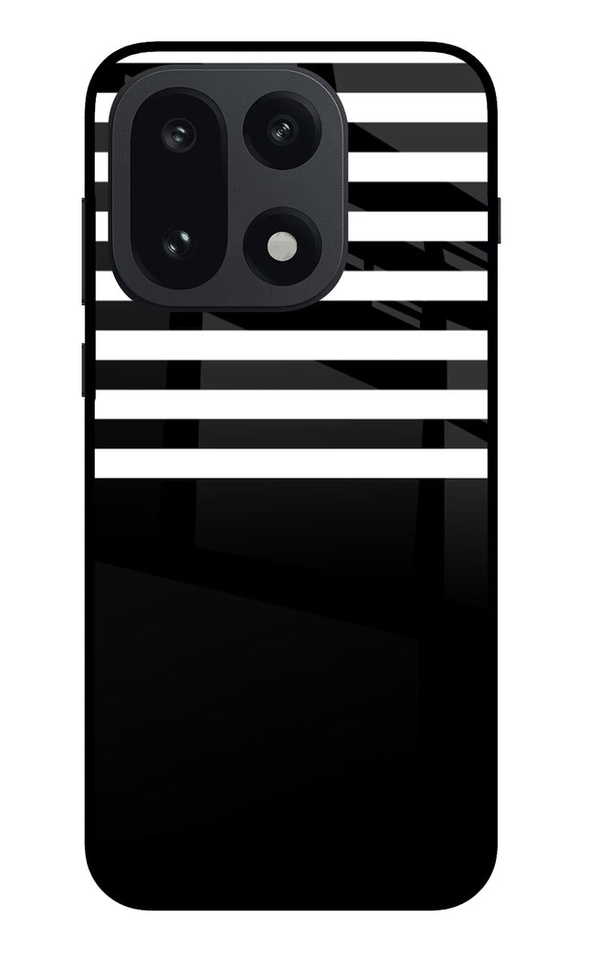 Black and White Print OnePlus 15 Glass Case
