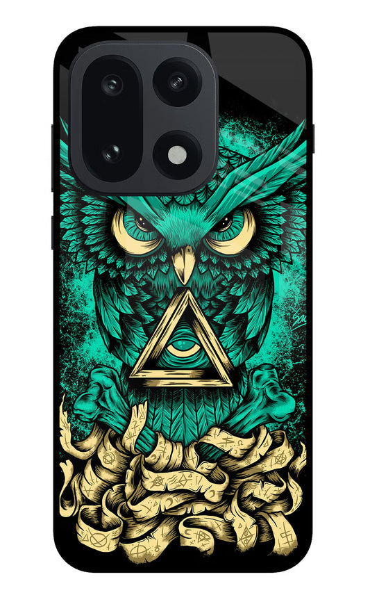Green Owl OnePlus 15 Glass Case