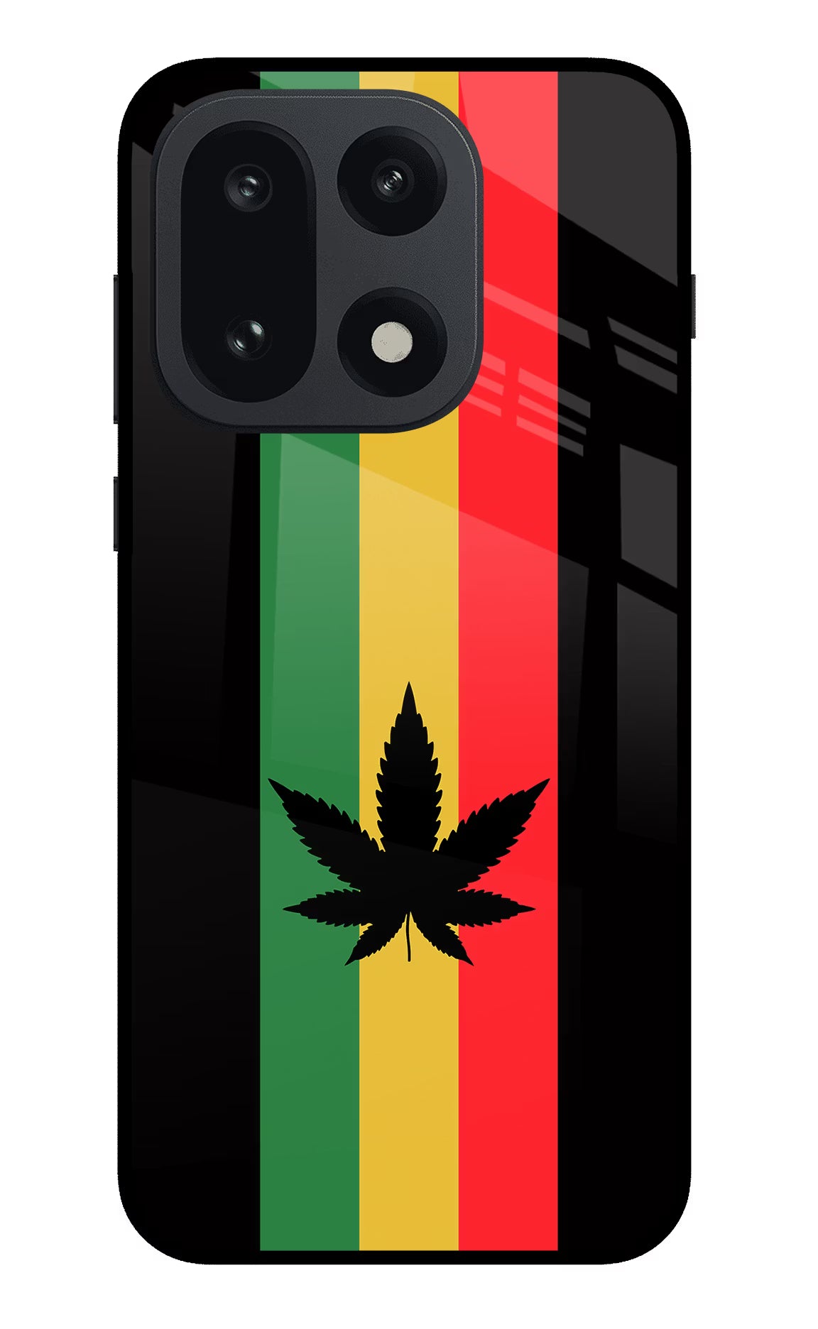 Weed Flag OnePlus 15 Glass Case Back Cover by Casekaro