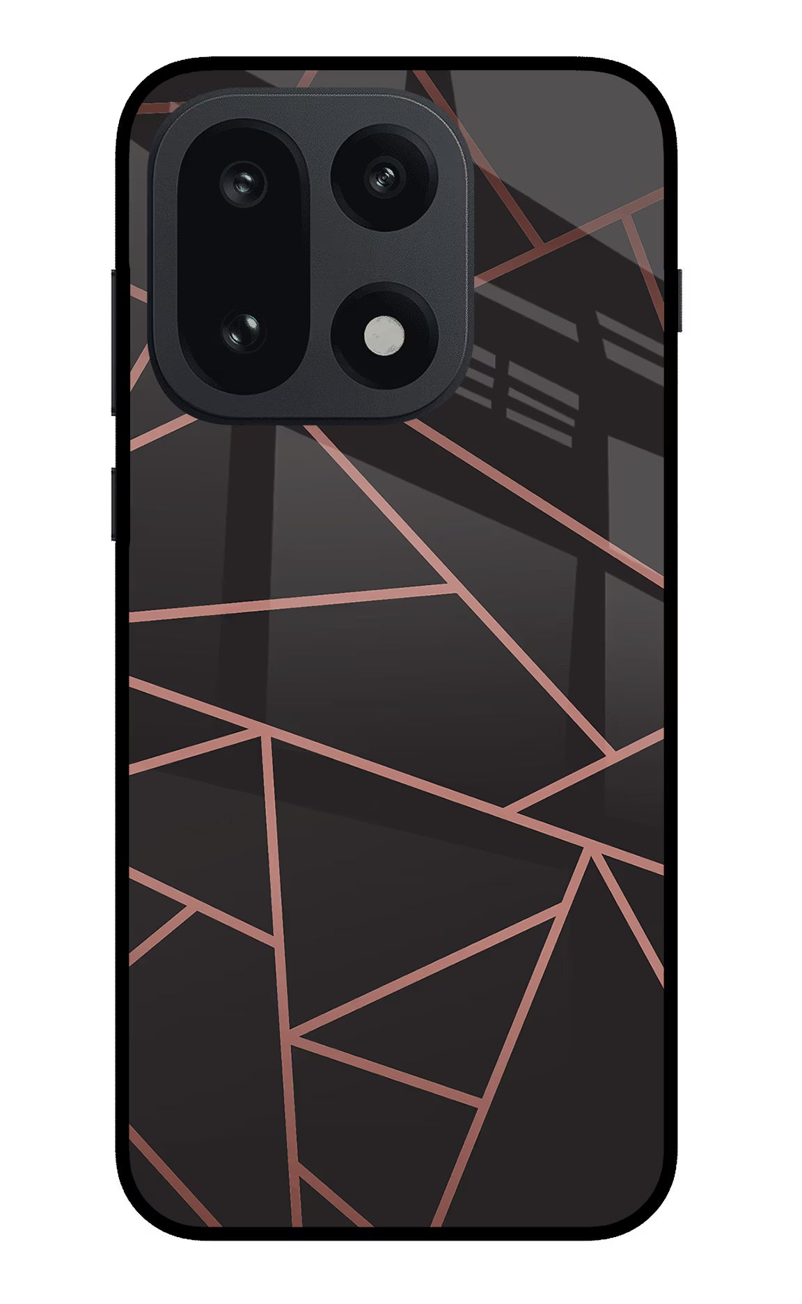 Geometric Pattern OnePlus 15 Glass Case Back Cover by Casekaro