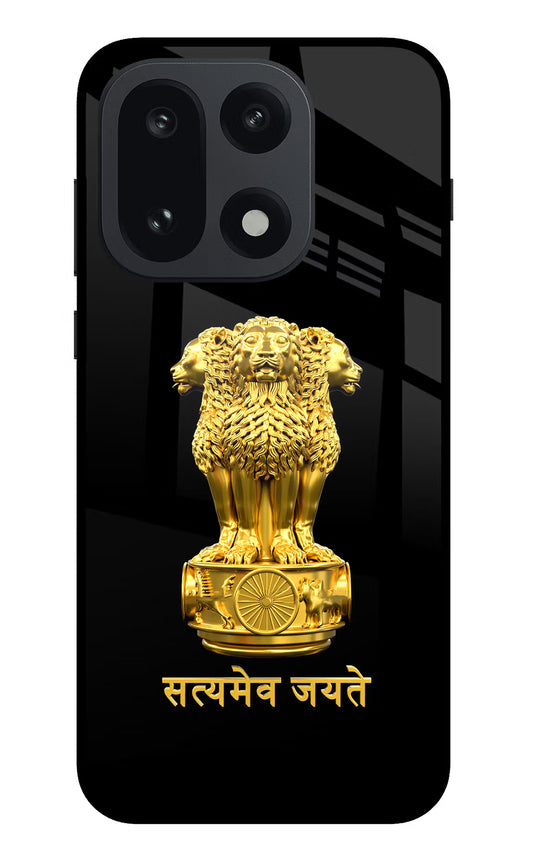 Satyamev Jayate Golden OnePlus 15 Glass Case