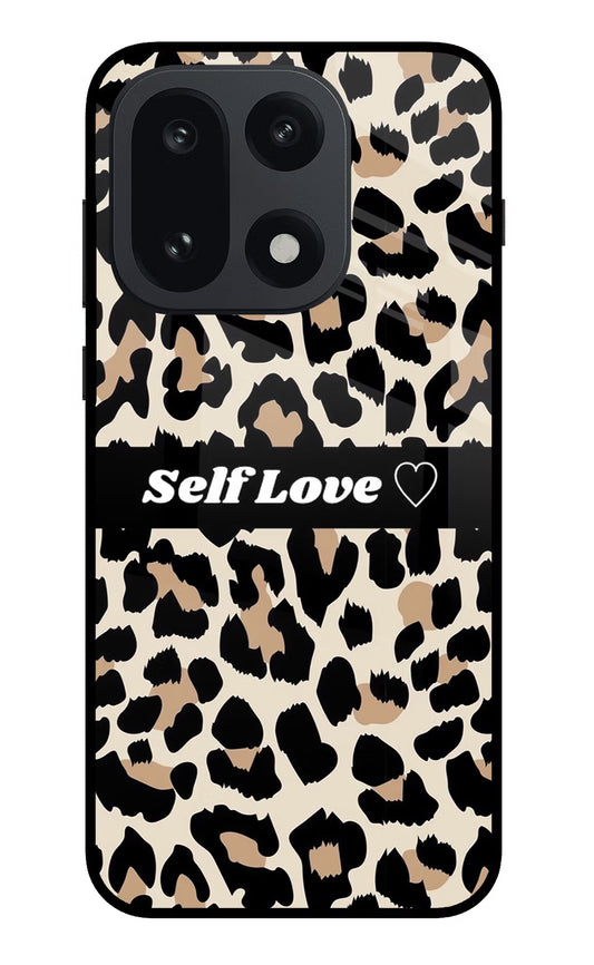 Leopard Print Self Love OnePlus 15 Glass Case