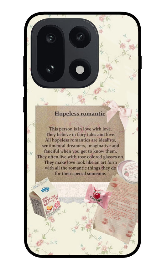 Hopeless Romantic OnePlus 15 Glass Case
