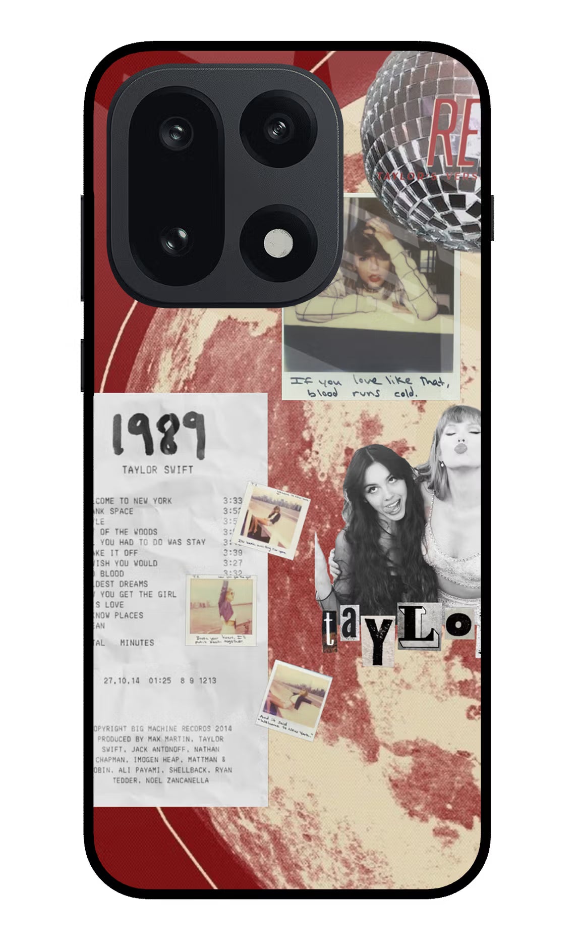 Taylor Swift OnePlus 15 Glass Case Back Cover by Casekaro