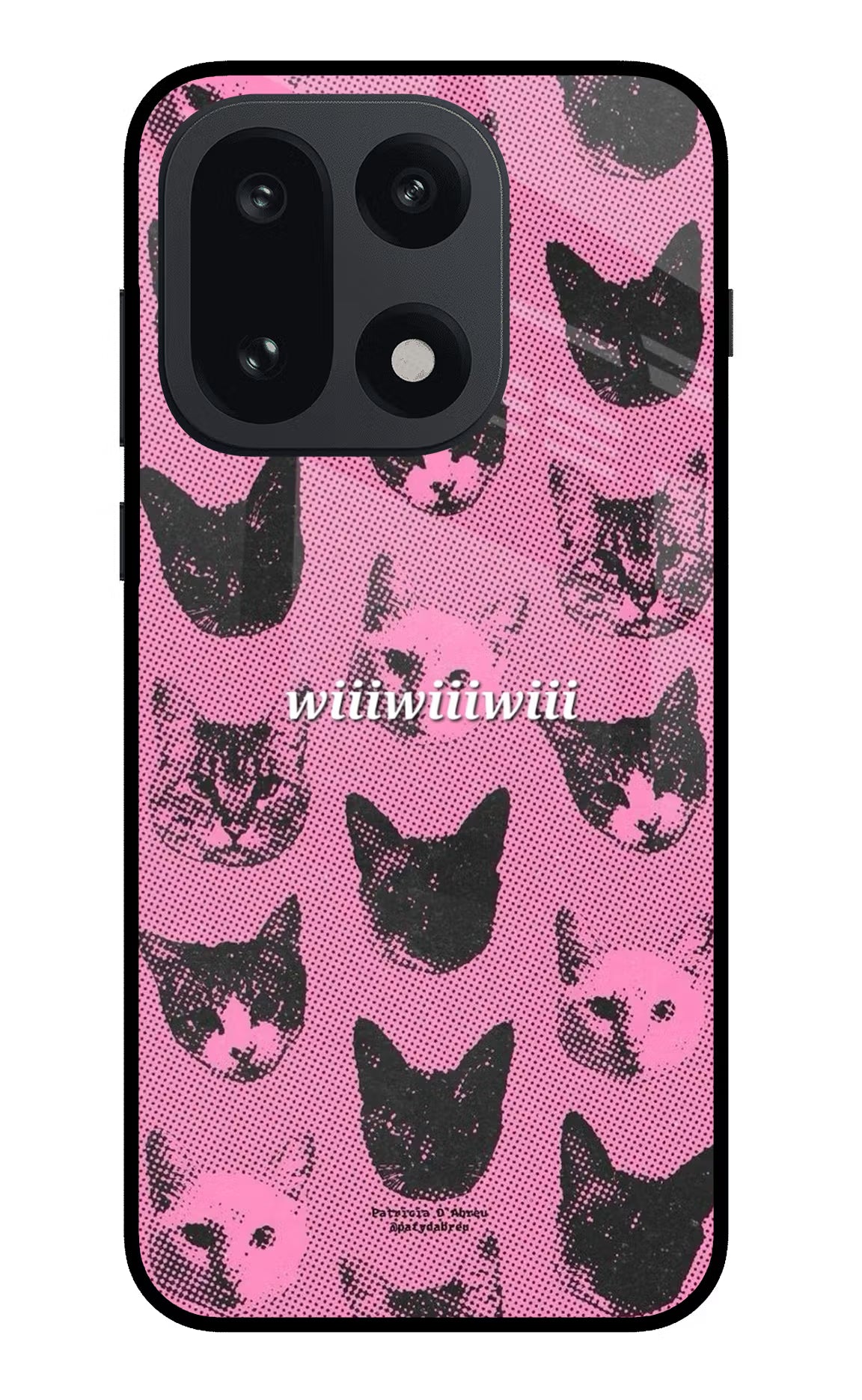 Pink Cats OnePlus 15 Glass Case
