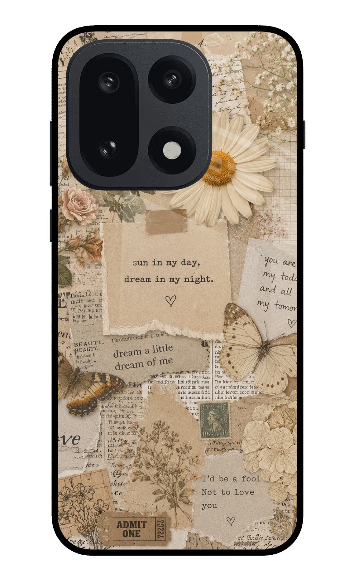 Vintage case OnePlus 15 Glass Case Back Cover by Casekaro