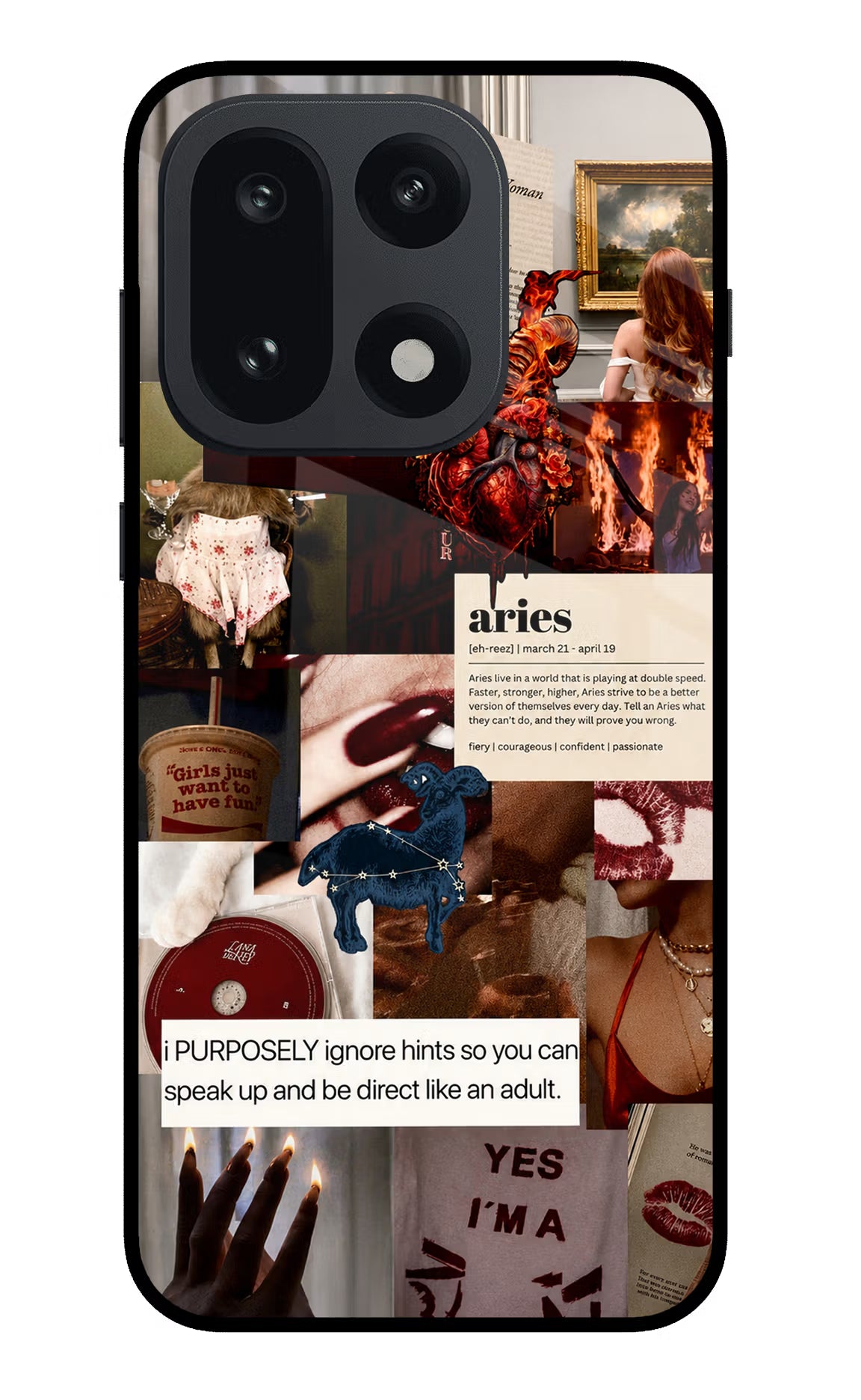 Zodiac Aries OnePlus 15 Glass Case
