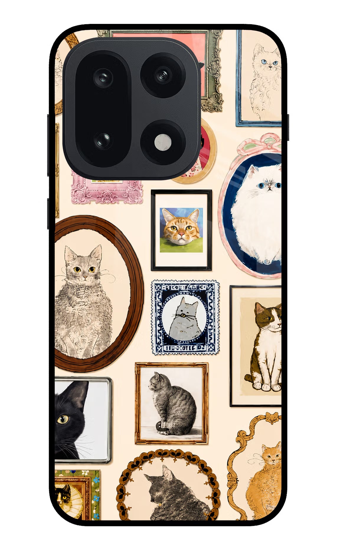 Mirror Cats OnePlus 15 Glass Case