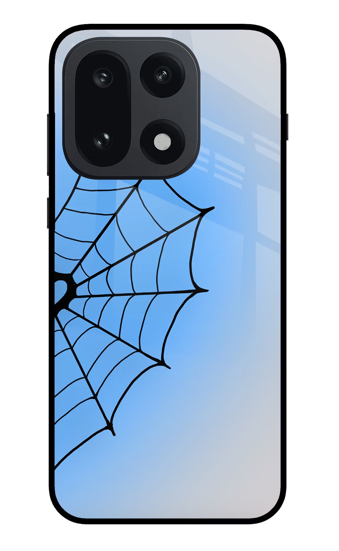 Blue Web OnePlus 15 Glass Case