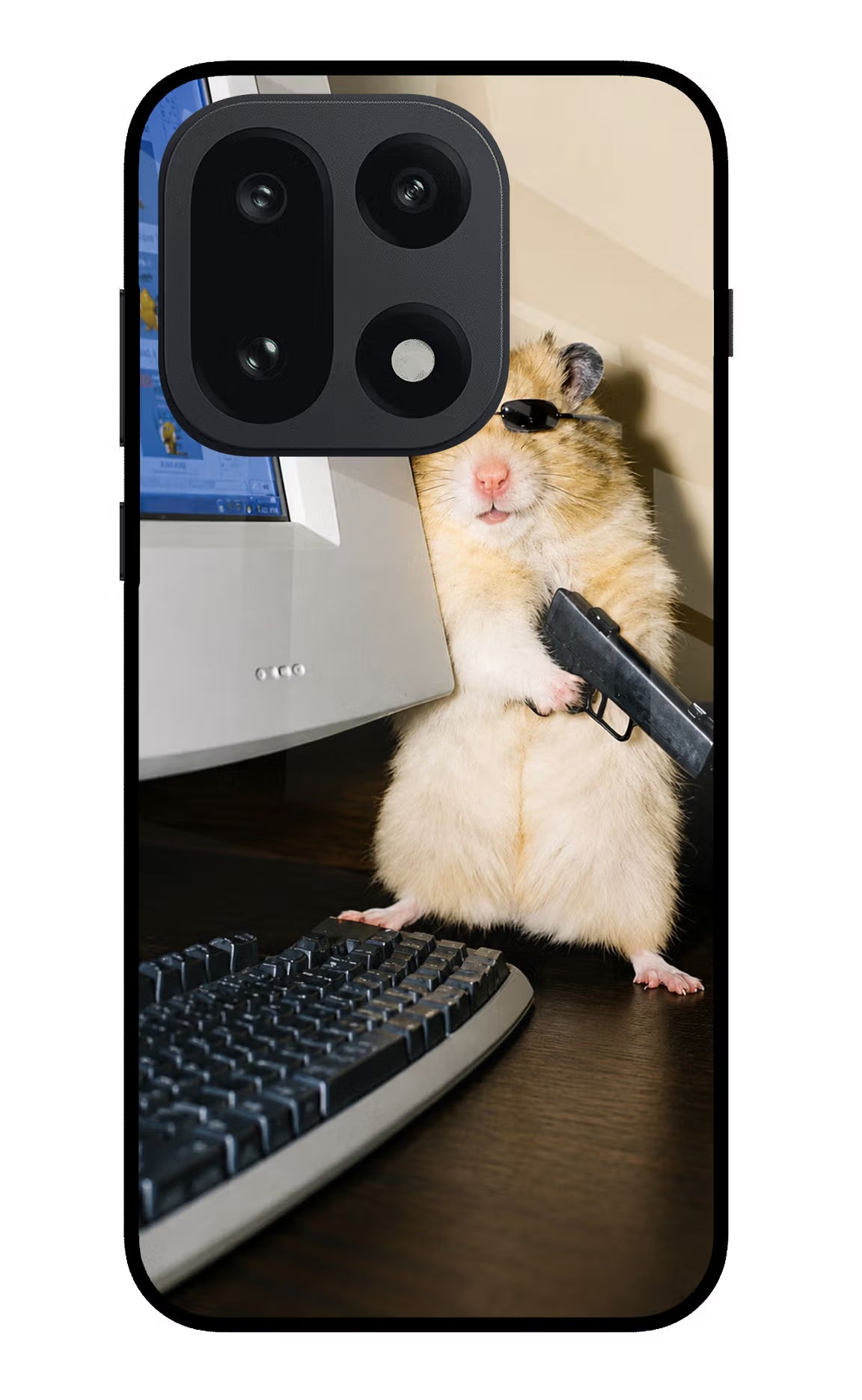 Hacker Hamster OnePlus 15 Glass Case