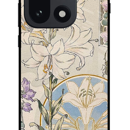 White Lily OnePlus 15 Glass Case