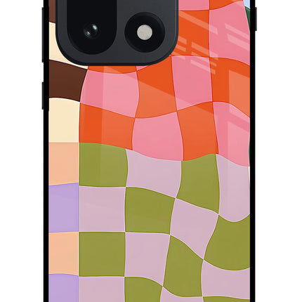 Wavy Grid OnePlus 15 Glass Case