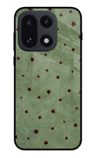 Green Stars OnePlus 15 Glass Case