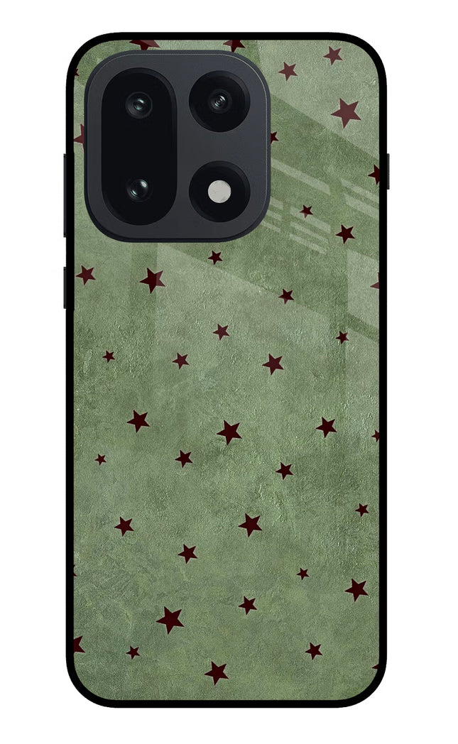 Green Stars OnePlus 15 Glass Case