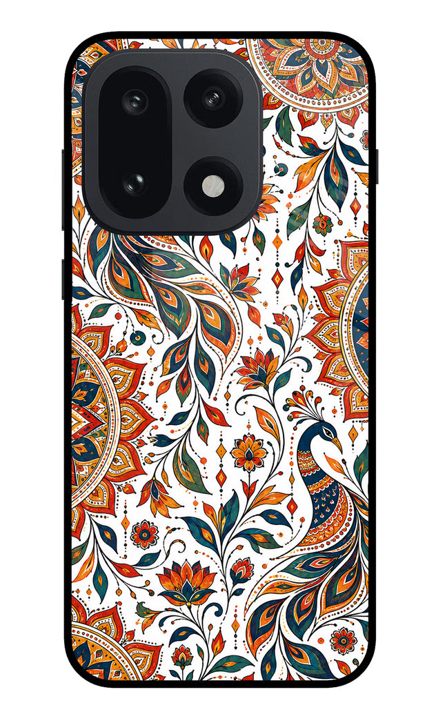 White Mayura OnePlus 15 Glass Case