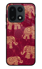 Maroon Elephant OnePlus 15 Glass Case