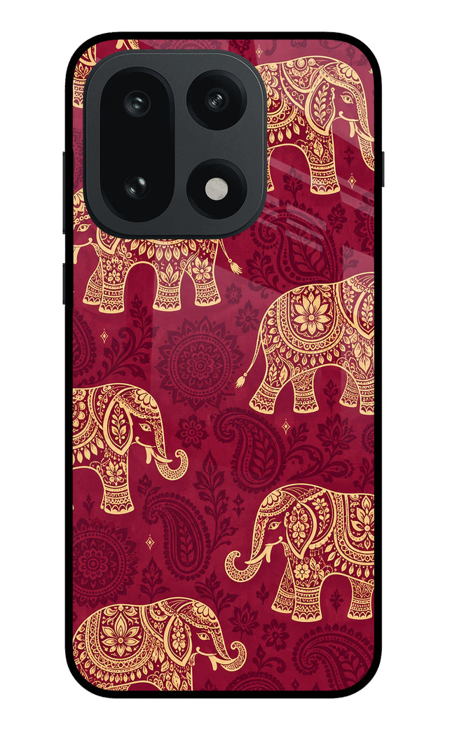 Maroon Elephant OnePlus 15 Glass Case