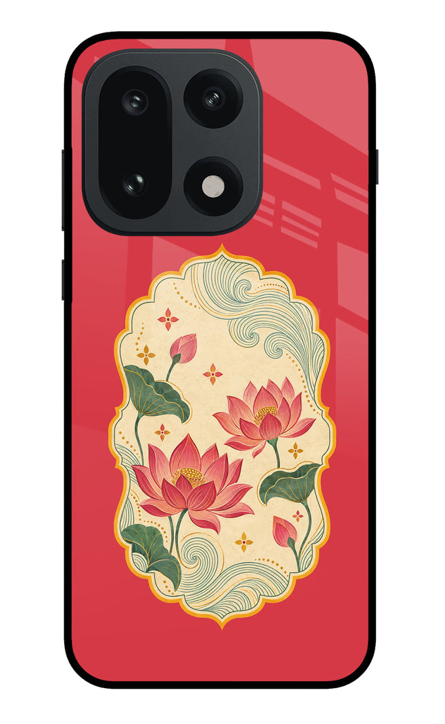 Pink Lotus OnePlus 15 Glass Case