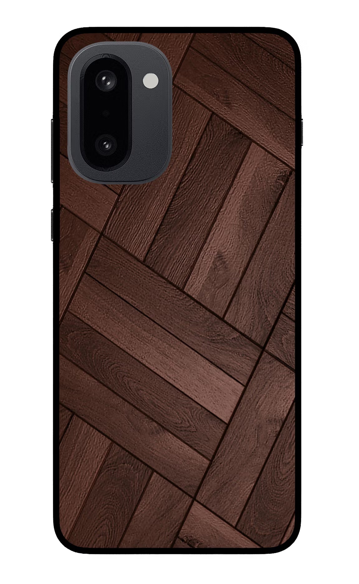 Wooden Texture Design OnePlus 15R Glass Case Back Cover by Casekaro