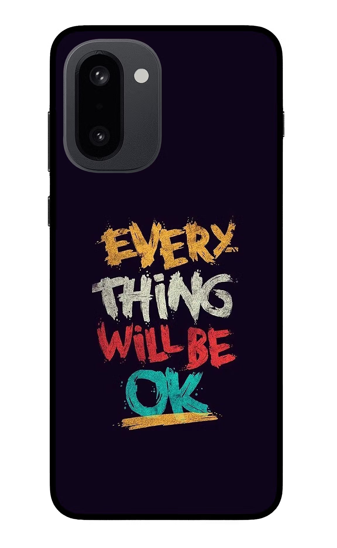 Everything Will Be Ok OnePlus 15R Glass Case Back Cover by Casekaro