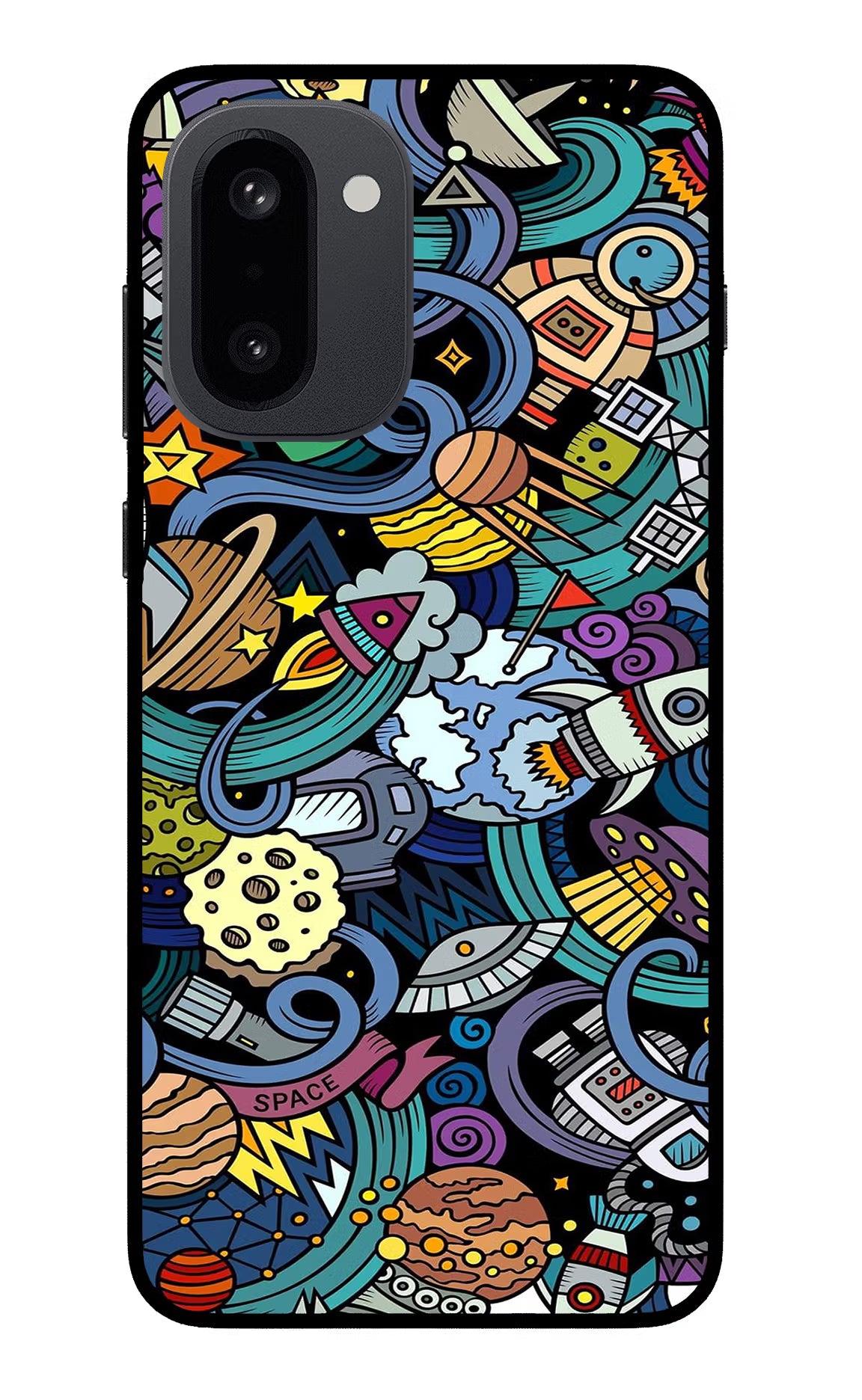 Space Abstract OnePlus 15R Glass Case