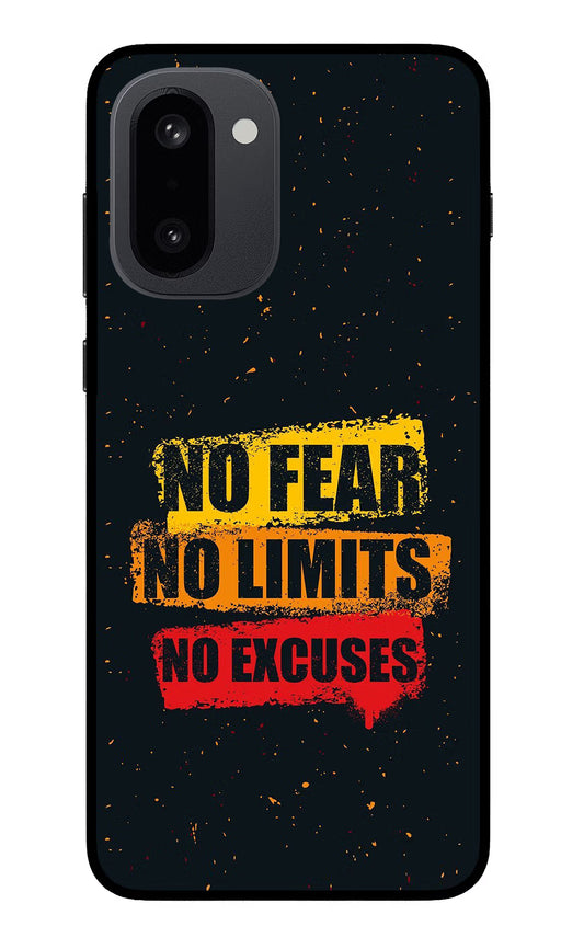 No Fear No Limits No Excuse OnePlus 15R Glass Case