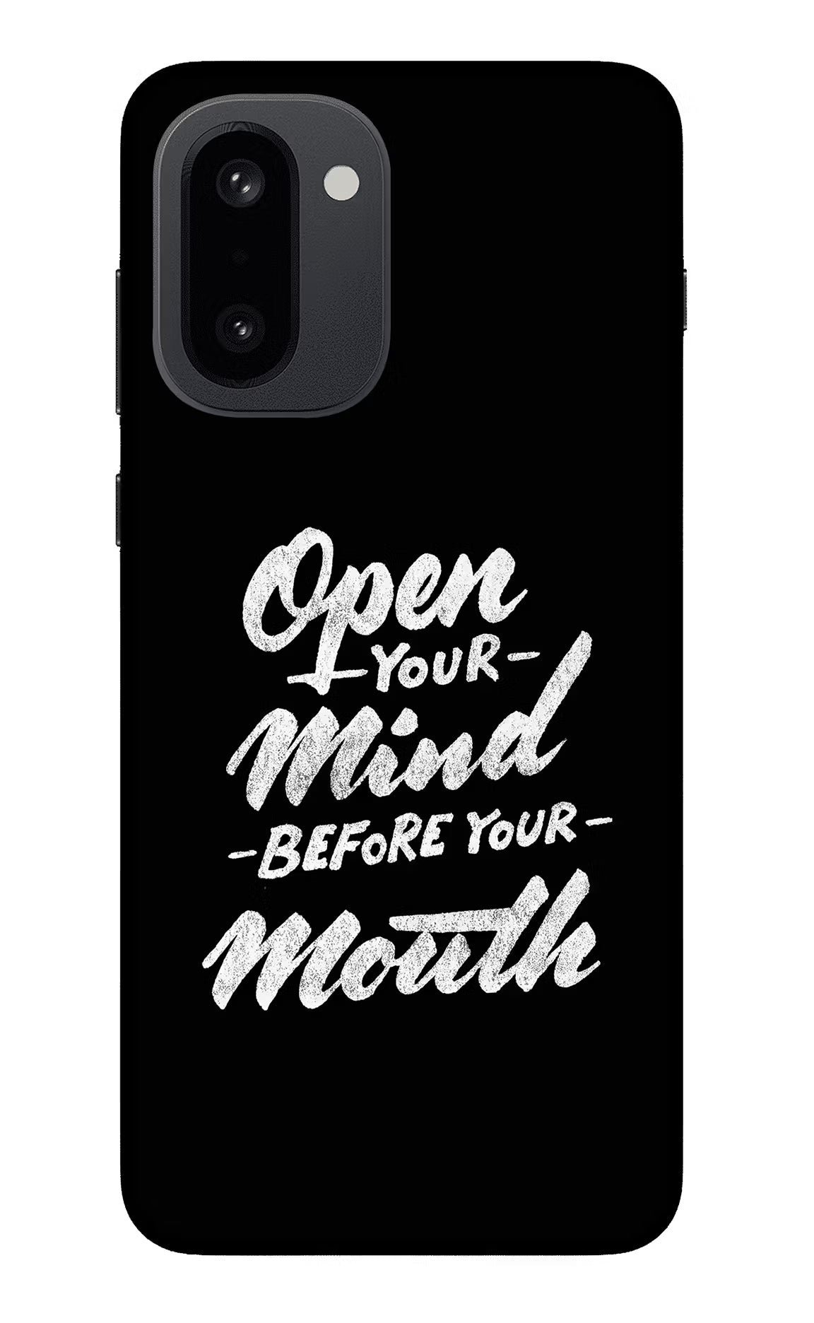 Open Your Mind Before Your Mouth OnePlus 15R Glass Case