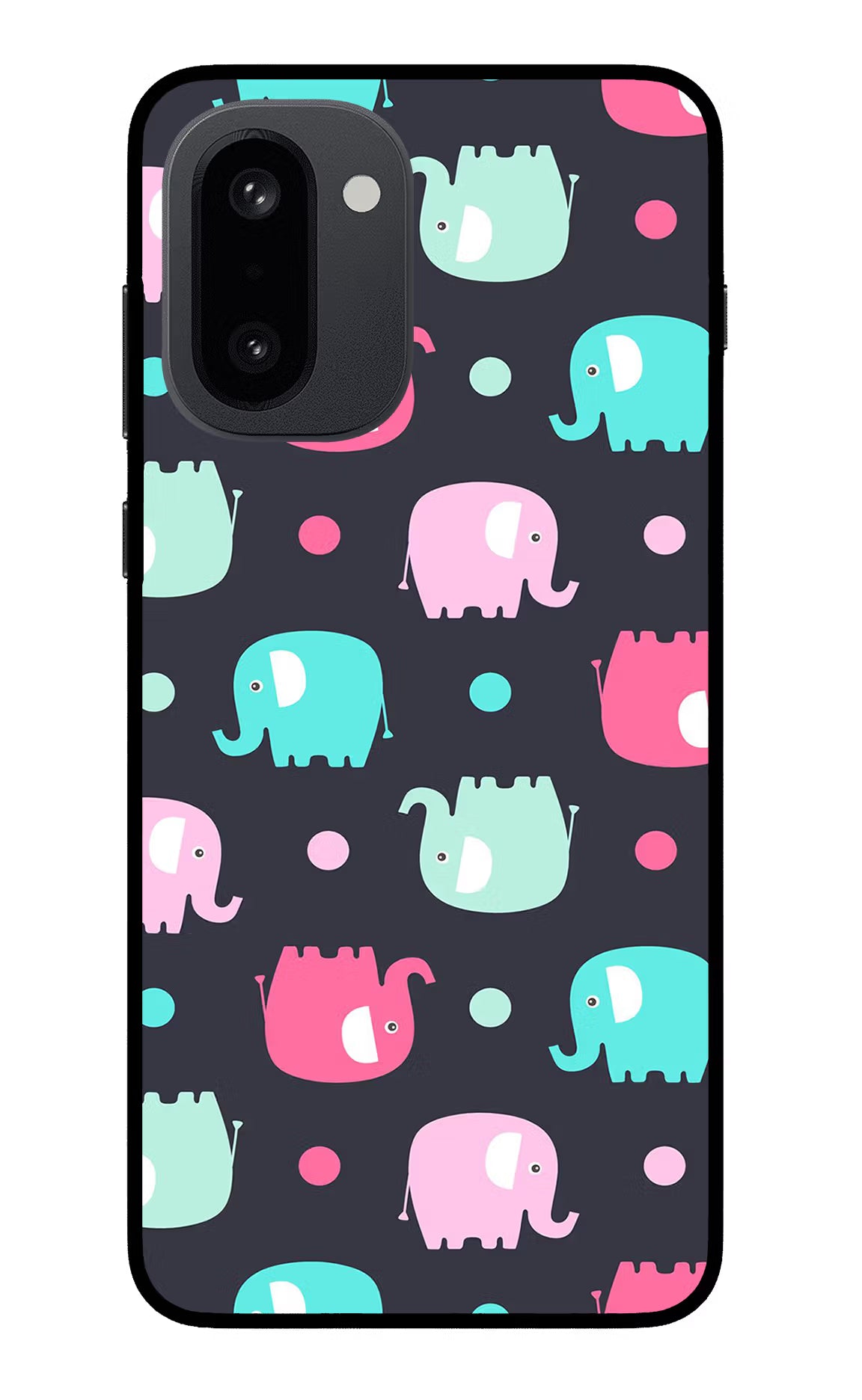 Elephants OnePlus 15R Glass Case