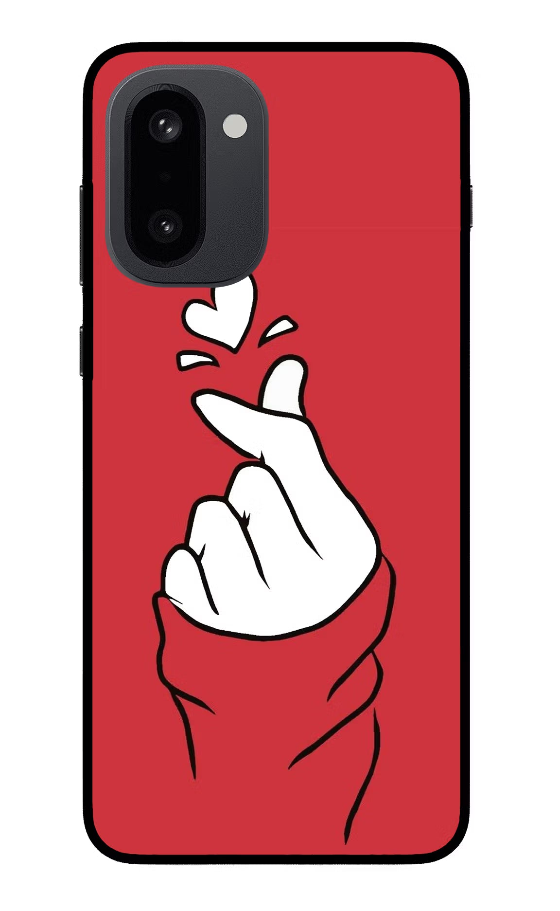 Korean Love Sign OnePlus 15R Glass Case