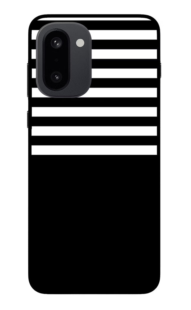 Black and White Print OnePlus 15R Glass Case