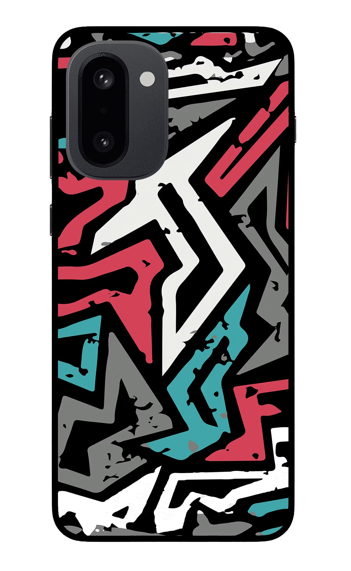 Geometric Graffiti OnePlus 15R Glass Case