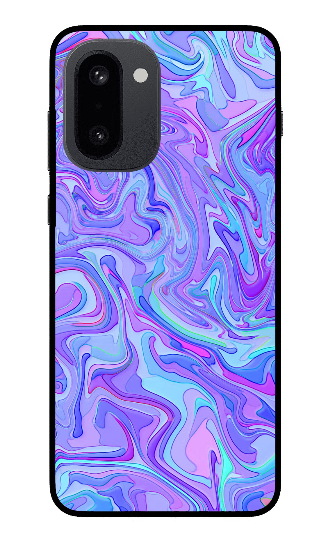 Glitter OnePlus 15R Glass Case Back Cover by Casekaro