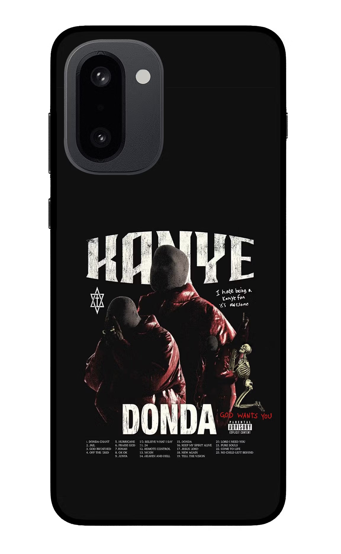 Donda Kanye West OnePlus 15R Glass Case Back Cover by Casekaro
