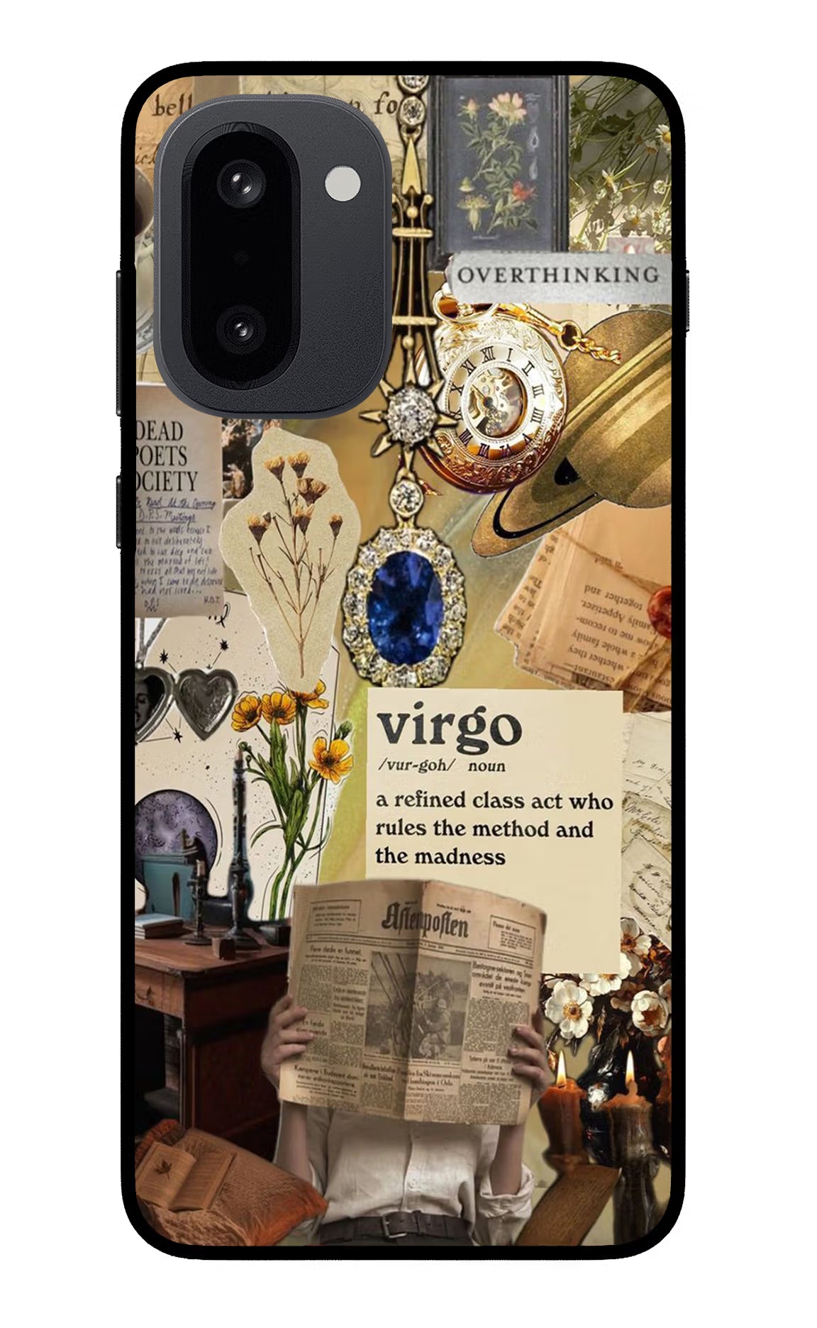 Virgo Zodiac OnePlus 15R Glass Case Back Cover by Casekaro
