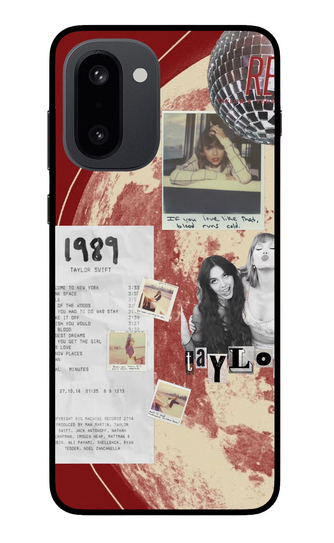 Taylor Swift OnePlus 15R Glass Case Back Cover by Casekaro