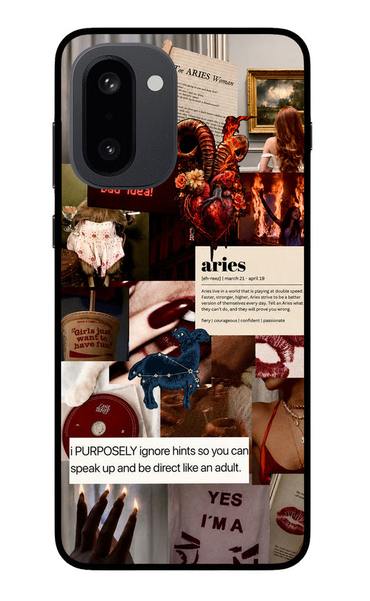 Zodiac Aries OnePlus 15R Glass Case