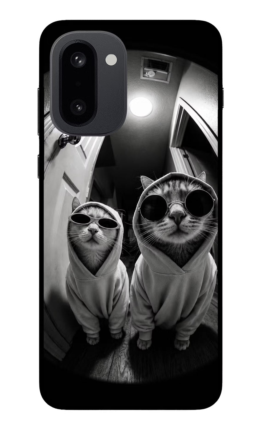 Hood Cats OnePlus 15R Back Cover, Glass case