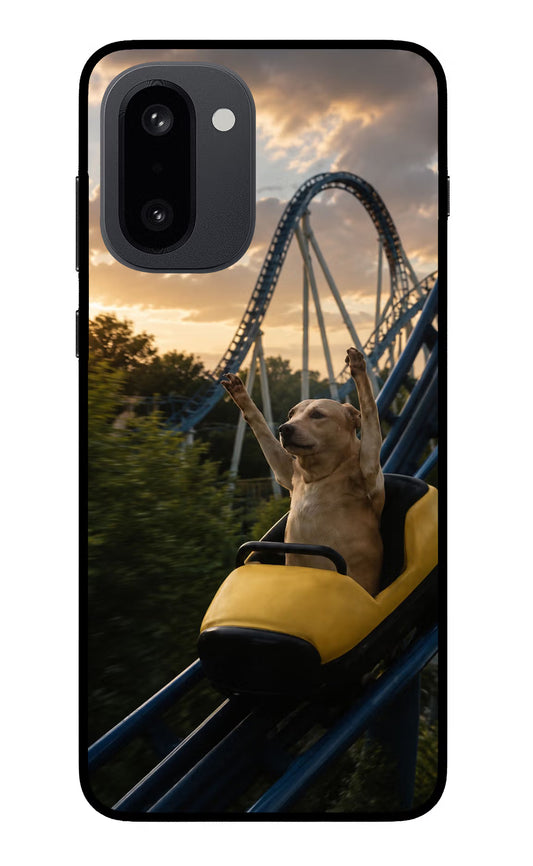 Rollercoaster Dog OnePlus 15R Glass Case