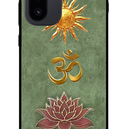 Om & Lotus OnePlus 15R Glass Case