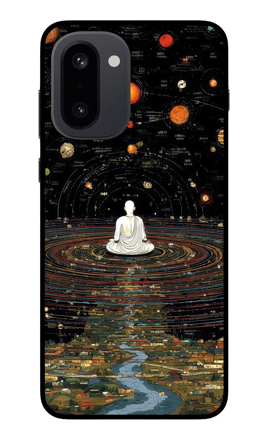 Space Monk OnePlus 15R Back Cover, Glass case