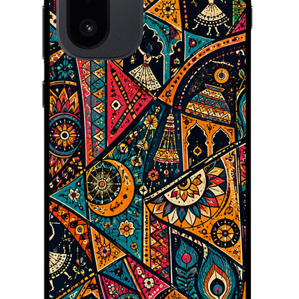 Folk Print OnePlus 15R Glass Case