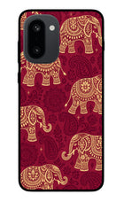 Maroon Elephant OnePlus 15R Glass Case