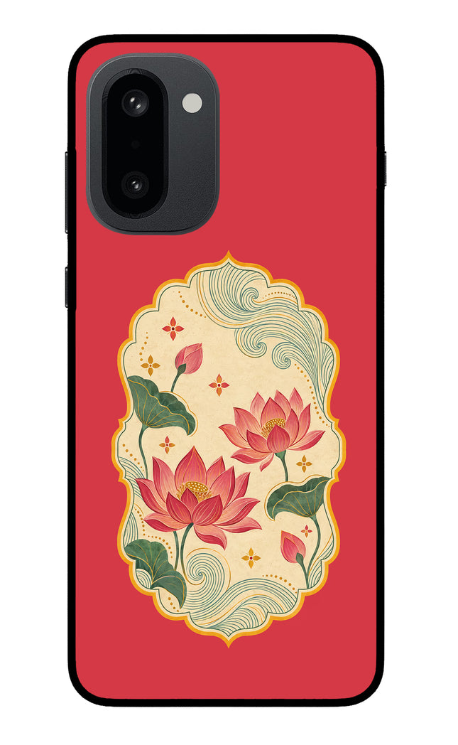 Pink Lotus OnePlus 15R Glass Case