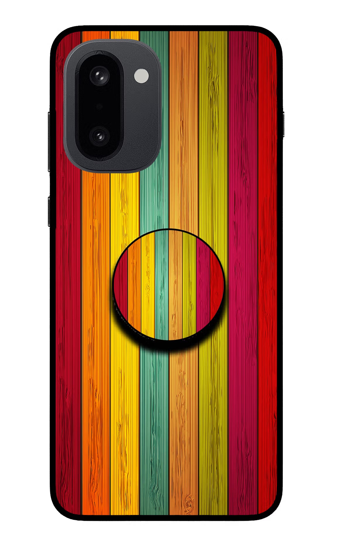 Multicolor Wooden OnePlus 15R Pop Case by Casekaro
