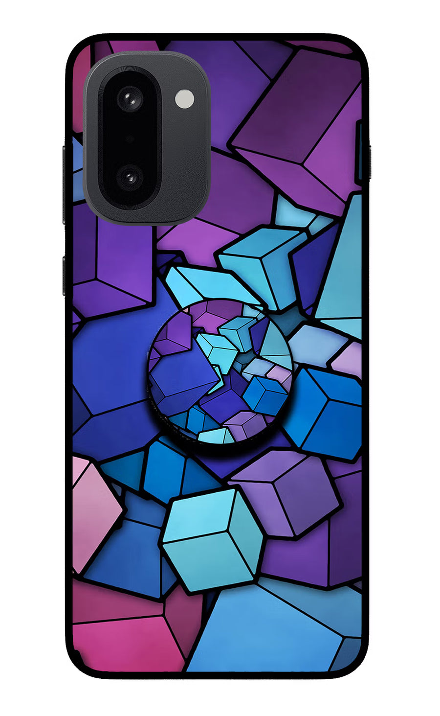 Cubic Abstract OnePlus 15R Pop Case, Glass case